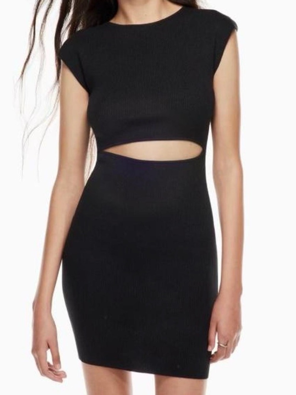 Aritzia Wilfred Free Cut Out Knit Tank Mini Dress - Picture 2 of 6